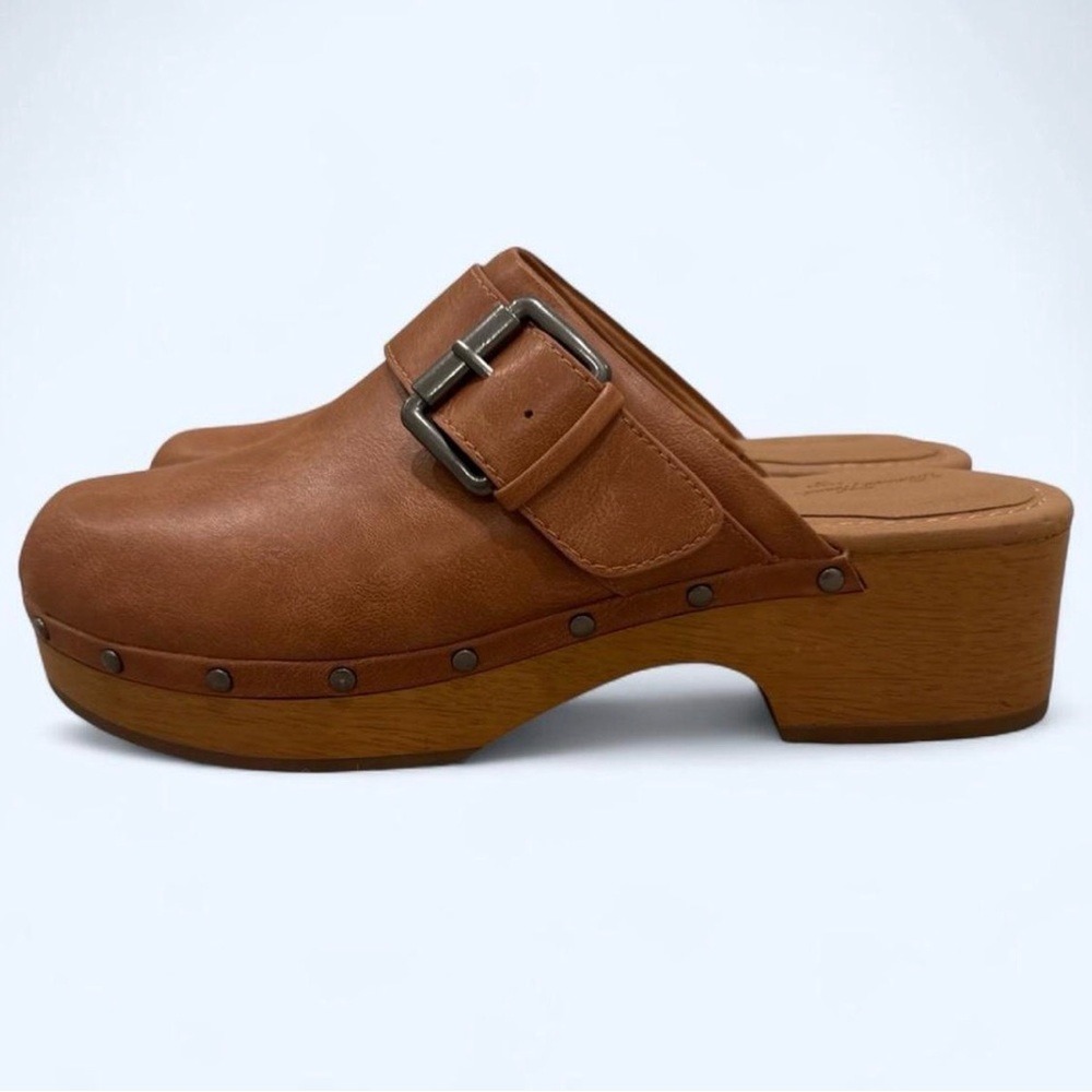 Universal Thread Brown Buckle Clogs - image 2